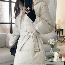 Load image into Gallery viewer, Belted Long Bubble Jacket