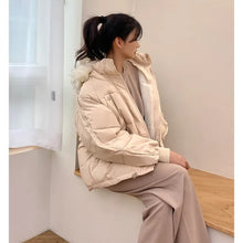 Load image into Gallery viewer, Oversized Puffer with Fur Hood