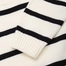 Load image into Gallery viewer, High Neck Striped Sweater