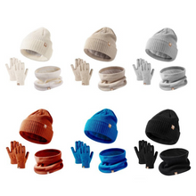 Load image into Gallery viewer, Kiddie Warmer Set (Beanie, Gloves, Neck Warmer) Plain
