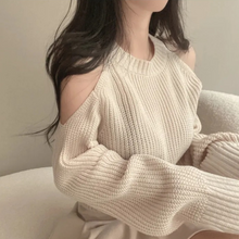 Load image into Gallery viewer, Open Shoulder Sweater