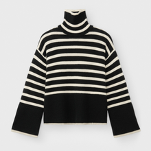 Load image into Gallery viewer, Loose Striped Turtleneck