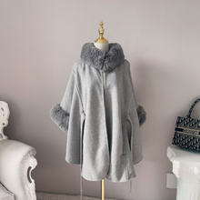 Load image into Gallery viewer, Fur Cape Poncho