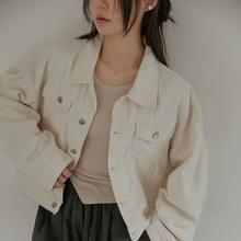 Load image into Gallery viewer, Semi-Oversized Denim Jacket