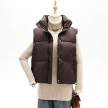 Load image into Gallery viewer, Soft Faux Leather Puffer Vest