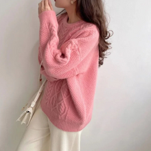Load image into Gallery viewer, Roundneck Cable Knit Sweater