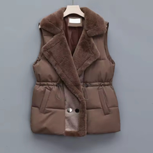 Load image into Gallery viewer, Fur Collar Puffer Vest