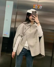 Load image into Gallery viewer, Collared Poncho