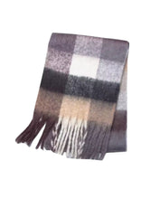 Load image into Gallery viewer, Plaid Tassel Scarf