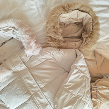Load image into Gallery viewer, Fleece-lined Puffer with Detachable Hood