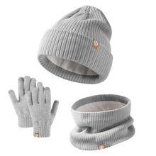 Load image into Gallery viewer, Kiddie Warmer Set (Beanie, Gloves, Neck Warmer) Plain