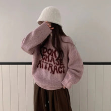 Load image into Gallery viewer, Don't Chase, Attract Knit Sweater