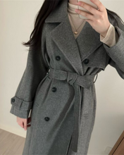 Load image into Gallery viewer, Soft Wool Trench Coat
