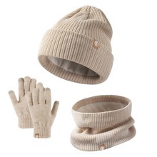 Load image into Gallery viewer, Kiddie Warmer Set (Beanie, Gloves, Neck Warmer) Plain
