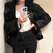 Load image into Gallery viewer, High-Collar Suede Jacket