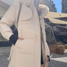 Load image into Gallery viewer, Belted Long Bubble Jacket