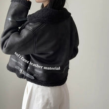 Load image into Gallery viewer, High Neck Soft Leather Jacket
