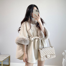 Load image into Gallery viewer, Fur Cape Poncho