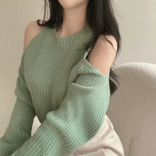 Load image into Gallery viewer, Open Shoulder Sweater