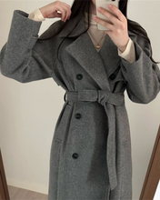 Load image into Gallery viewer, Soft Wool Trench Coat