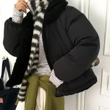 Load image into Gallery viewer, High Collar Sherpa Puffer Jacket