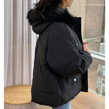 Load image into Gallery viewer, Oversized Puffer with Fur Hood