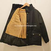 Load image into Gallery viewer, Black Parka Jacket for Men
