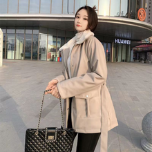 Load image into Gallery viewer, Overfit Leather Coat (Eco-fur)