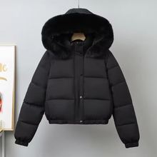 Load image into Gallery viewer, Fleece-lined Puffer with Detachable Hood