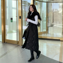 Load image into Gallery viewer, Two-way Long Puffer Jacket
