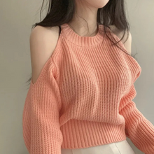 Load image into Gallery viewer, Open Shoulder Sweater