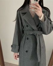 Load image into Gallery viewer, Soft Wool Trench Coat
