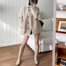 Load image into Gallery viewer, Funnel Neck Soft Fur Jacket