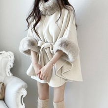 Load image into Gallery viewer, Fur Cape Poncho