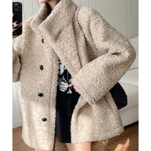 Load image into Gallery viewer, Funnel Neck Soft Fur Jacket