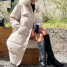 Load image into Gallery viewer, Belted Long Bubble Jacket