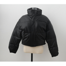 Load image into Gallery viewer, Synthetic Leather Puffer Jacket