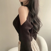 Load image into Gallery viewer, Open Shoulder Sweater