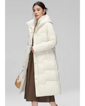 Load image into Gallery viewer, Long Bubble Jacket with Cinched Waist