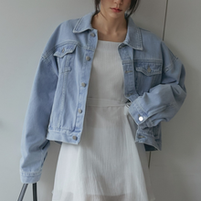 Load image into Gallery viewer, Semi-Oversized Denim Jacket