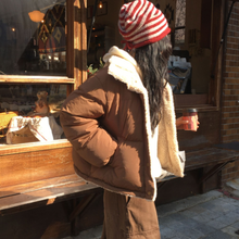 Load image into Gallery viewer, High Collar Sherpa Puffer Jacket