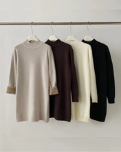 Load image into Gallery viewer, Fleece Mockneck Mini Dress