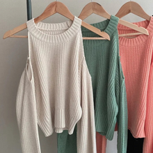 Load image into Gallery viewer, Open Shoulder Sweater