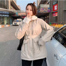 Load image into Gallery viewer, Overfit Leather Coat (Eco-fur)