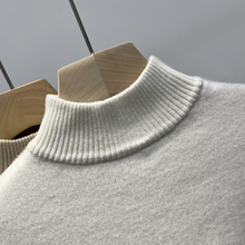 Load image into Gallery viewer, Ribbed Cashmere Longsleeves - Mockneck