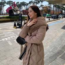 Load image into Gallery viewer, Two-way Long Puffer Jacket
