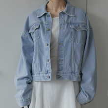 Load image into Gallery viewer, Semi-Oversized Denim Jacket