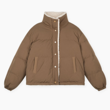Load image into Gallery viewer, High Collar Sherpa Puffer Jacket