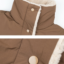 Load image into Gallery viewer, High Collar Sherpa Puffer Jacket