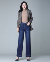 Load image into Gallery viewer, Fleece Denim Pants